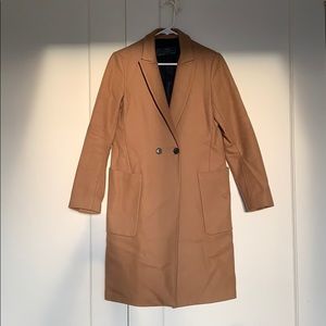Zara Basic Cognac Coat